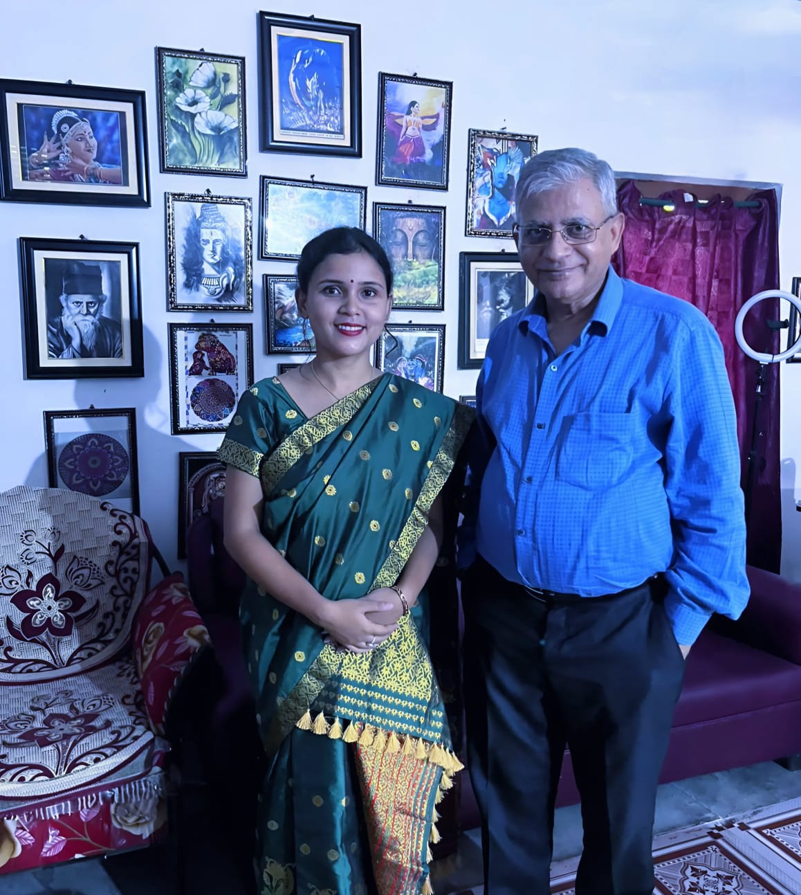 Upasana Sarma with different Government Officers and Dignitaries